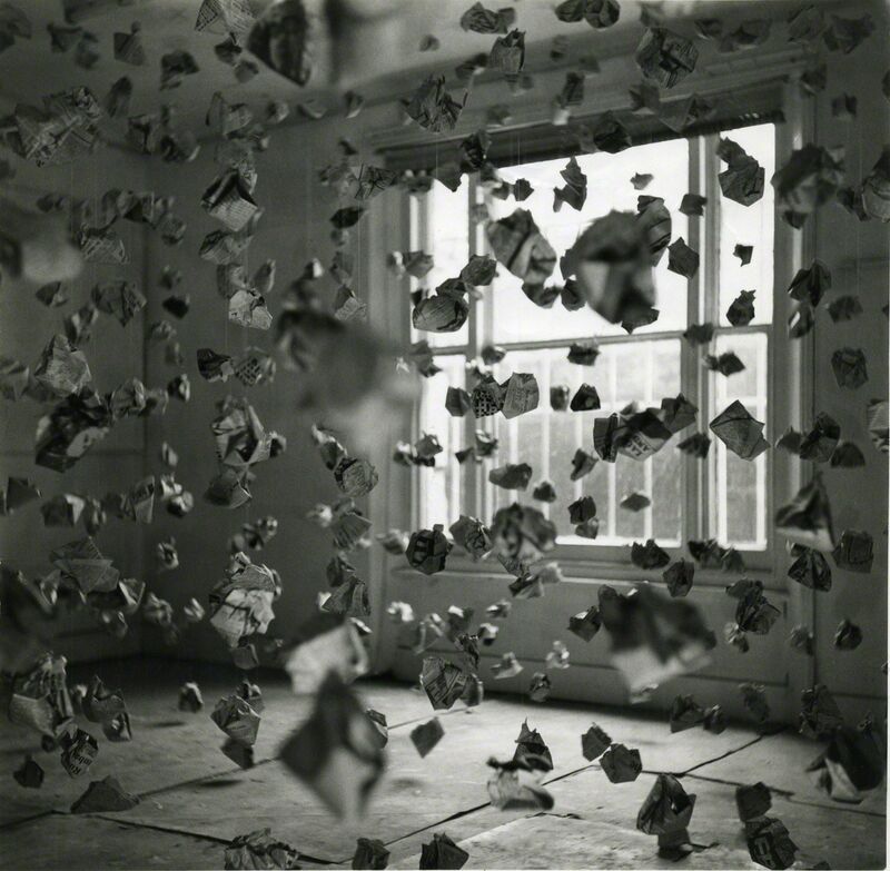 John Hilliard, ‘765 Paper Balls’, 1969, Photography, Black and white photograph mounted on hardboard, Richard Saltoun