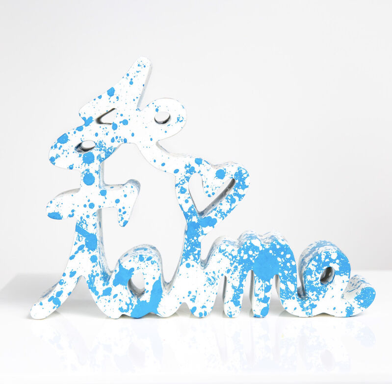 Mr. Brainwash, ‘Je t'aime-Blue Splash’, 2018, Sculpture, Acrylic on cast resin sculpture, S16 Gallery