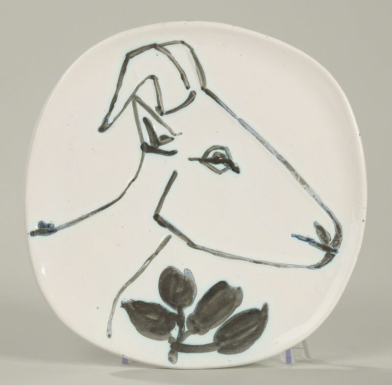Pablo Picasso, ‘Tête de chèvre de profil (A.R. 106)’, 1950, Other, Terre de faïence plate, painted and partially glazed, Sotheby's