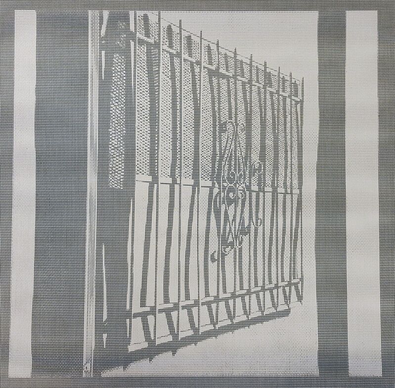 Elizabeth Ferrill, ‘Illusion #9’, 2018, Print, Rubylith screen print on wire mesh, Michael Warren Contemporary