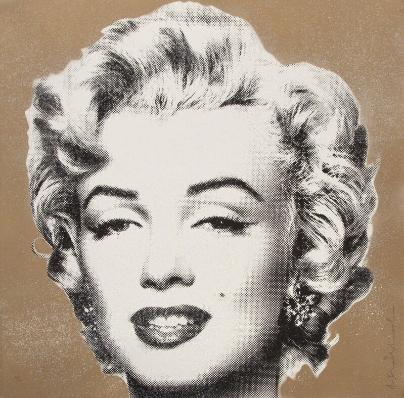 Mr. Brainwash, ‘Marilyn Diamond Girl (Gold)’, 2016, Print, Screenprint on paper with diamond dust, Julien's Auctions