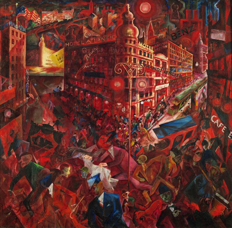 George Grosz, ‘Großstadt / Metropolis (Berlin)’, 1916-1917, Painting, Oil on canvas, Erich Lessing Culture and Fine Arts Archive