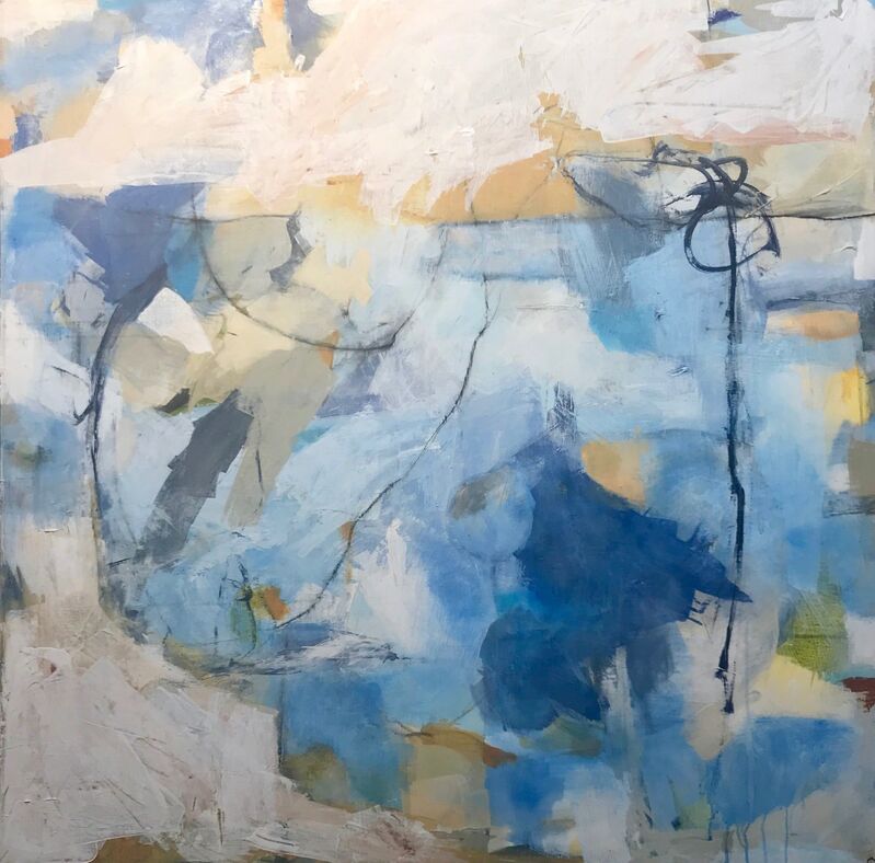 Caroline Weld, ‘Blue Perspective’, 2018, Painting, Acrylic on canvas, Atrium Gallery