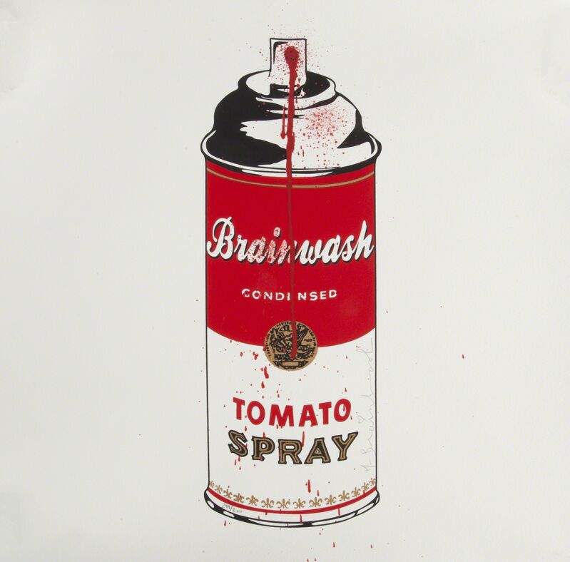 Mr. Brainwash, ‘Tomato Spray’, 2011, Print, Screenprint on paper with aerosol embellishments, Julien's Auctions