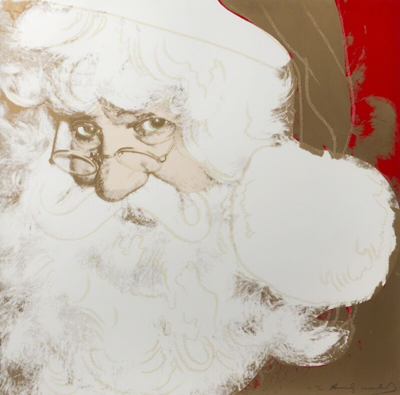 Andy Warhol, ‘Santa Claus (F. & S. II. 266)’, 1981, Mixed Media, Synthetic polymer paint and silkscreen ink with diamond dust on canvas, Julien's Auctions