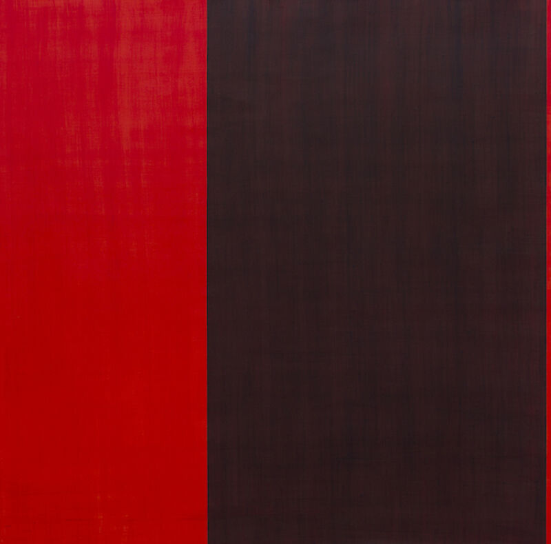 Juan José Cambre, ‘Proporción áurea (Blue / Red~Orange)’, 2019, Painting, Acrylic on canvas, Dot Fiftyone Gallery