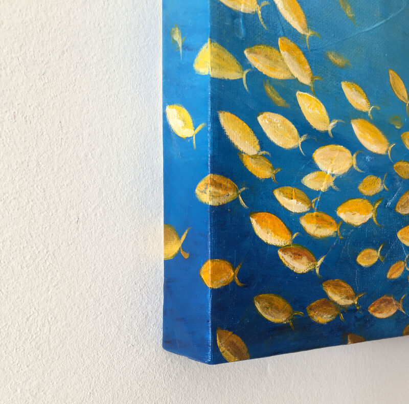 Dany Soyer, ‘Small yellow fish’, 2020, Painting, Acrylic on canvas, Galerie Arnaud