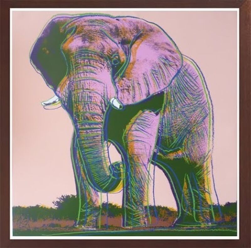 Andy Warhol, ‘African Elephant’, 1983, Print, Screenprint, Robin Rile Fine Art