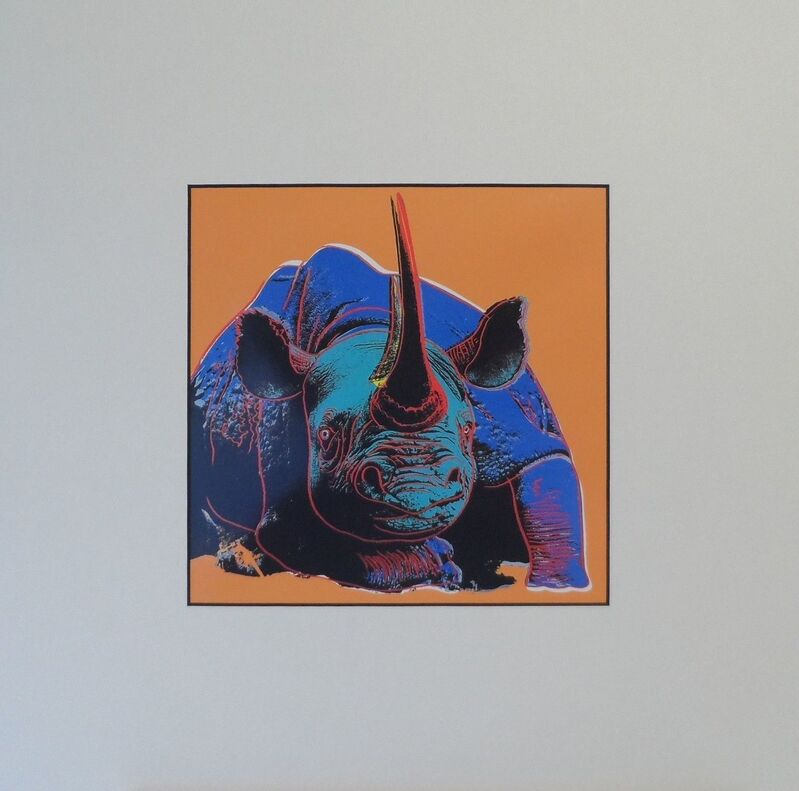 Andy Warhol, ‘Rhinoceros’, 1987, Print, Colour Offset Print, Art276