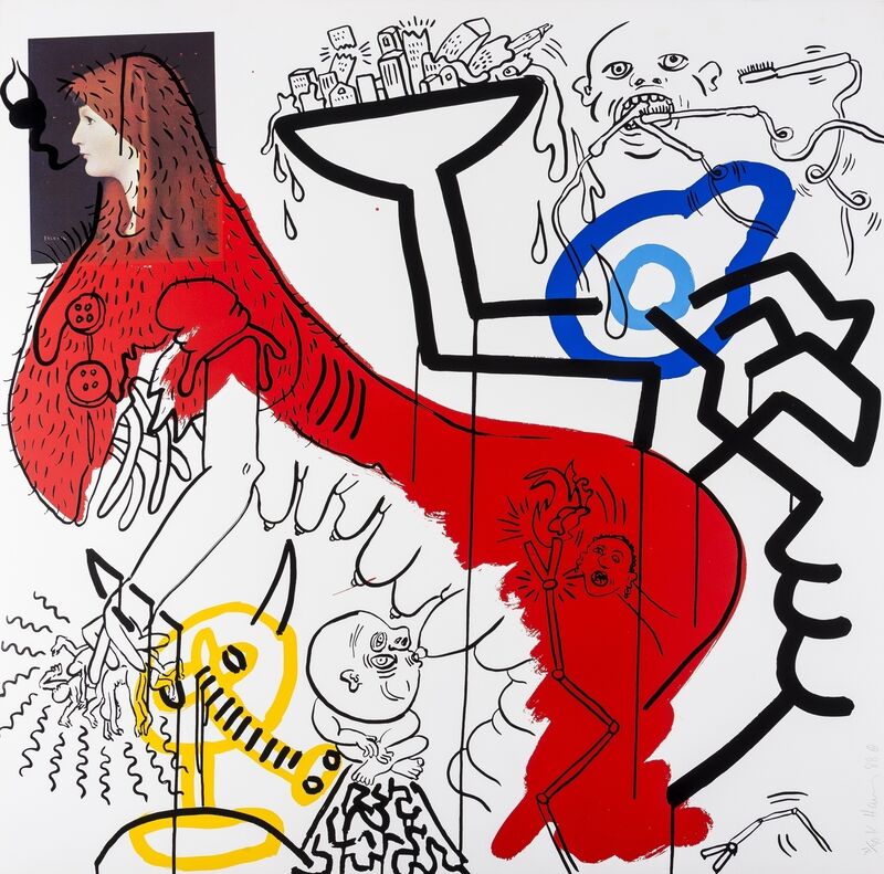 Keith Haring, ‘Apocalypse (Littmann p.102)’, 1988, Print, Screenprint in colours, Forum Auctions