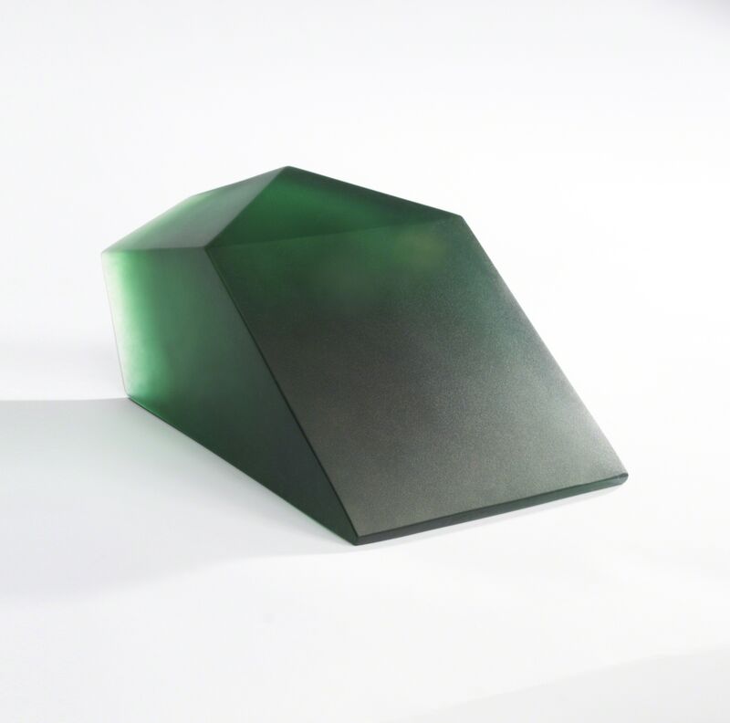 David Row, ‘Lighttrap Series II (Green)’, 2012, Sculpture, Cast glass, McClain Gallery