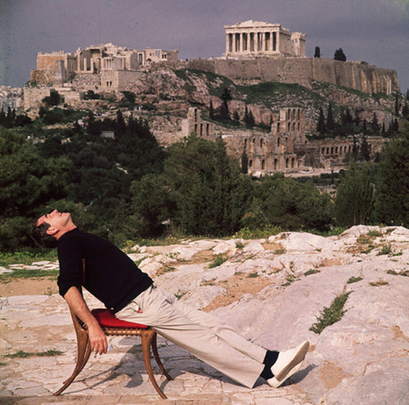 Slim Aarons, ‘Self Portrait with Acropolis’, 1955, Photography, Lambda Print, Undercurrent Projects