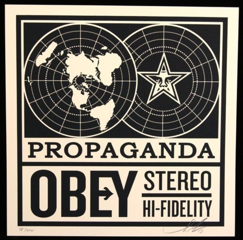 Shepard Fairey, ‘Obey Stereo’, 2013, Print, Art paper, AYNAC Gallery