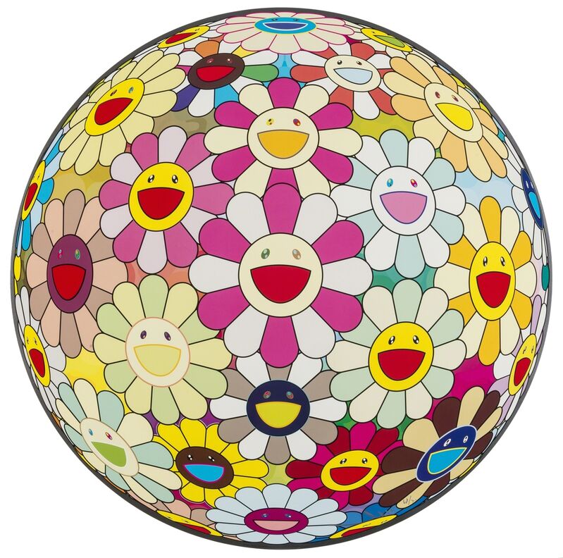 Takashi Murakami, ‘Flower Ball Margaret 3D’, 2008, Print, Offset lithograph printed in colours on smooth wove paper, Forum Auctions