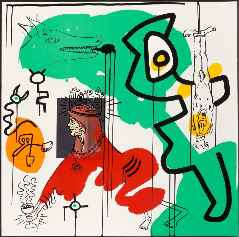Keith Haring, ‘No. 9, from Apocalypse portfolio’, 1988, Print, Silkscreen in colors on heavy wove paper, Heritage Auctions