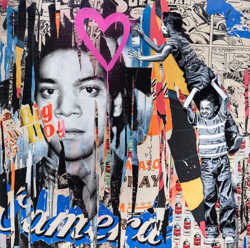 Mr. Brainwash, ‘Never Give Up’, 2012, Painting, Mixed media on canvas, Eternity Gallery