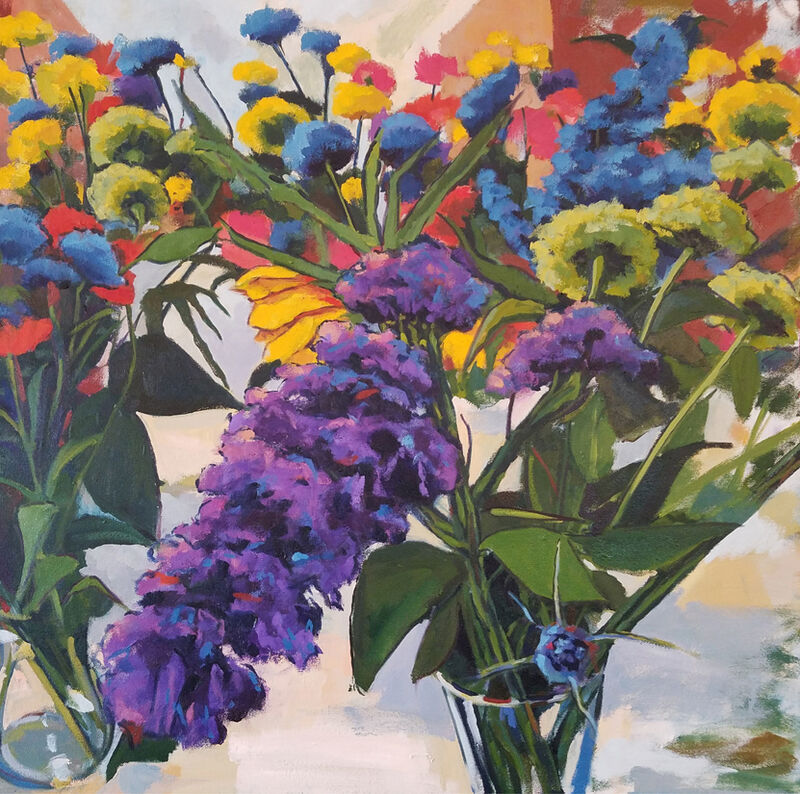 Jenn Hallgren, ‘Cassie's Garden ’, 2018, Painting, Oil on canvas, InLiquid