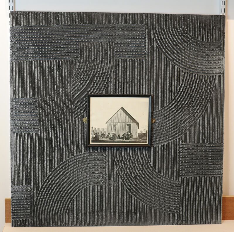 Matthew Lusk, ‘Untitled (Reservation #2)’, 2018, Mixed Media, Stucco, enamel and framed photo on cementitious board, Capsule Gallery