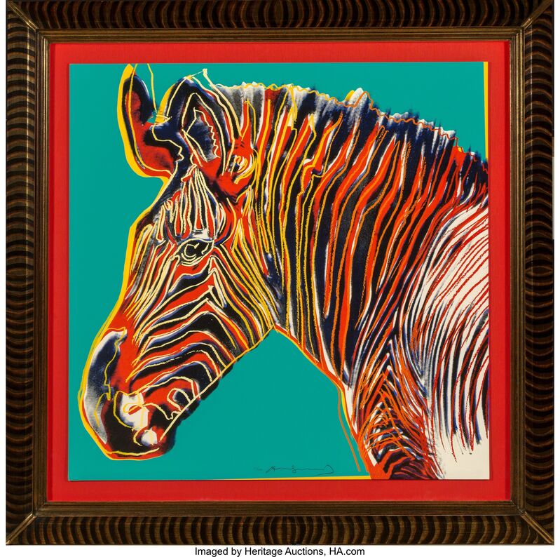 Andy Warhol, ‘Grevy's Zebra, from Endangered Species’, 1983, Print, Screenprint in colors on Lenox Museum Board, Heritage Auctions