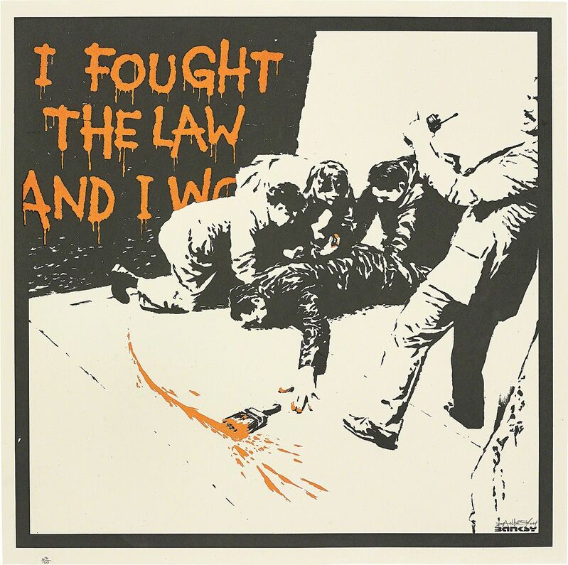 Banksy, ‘I Fought the Law’, 2004, Print, Screenprint in colours, on wove paper, with full margins., Phillips