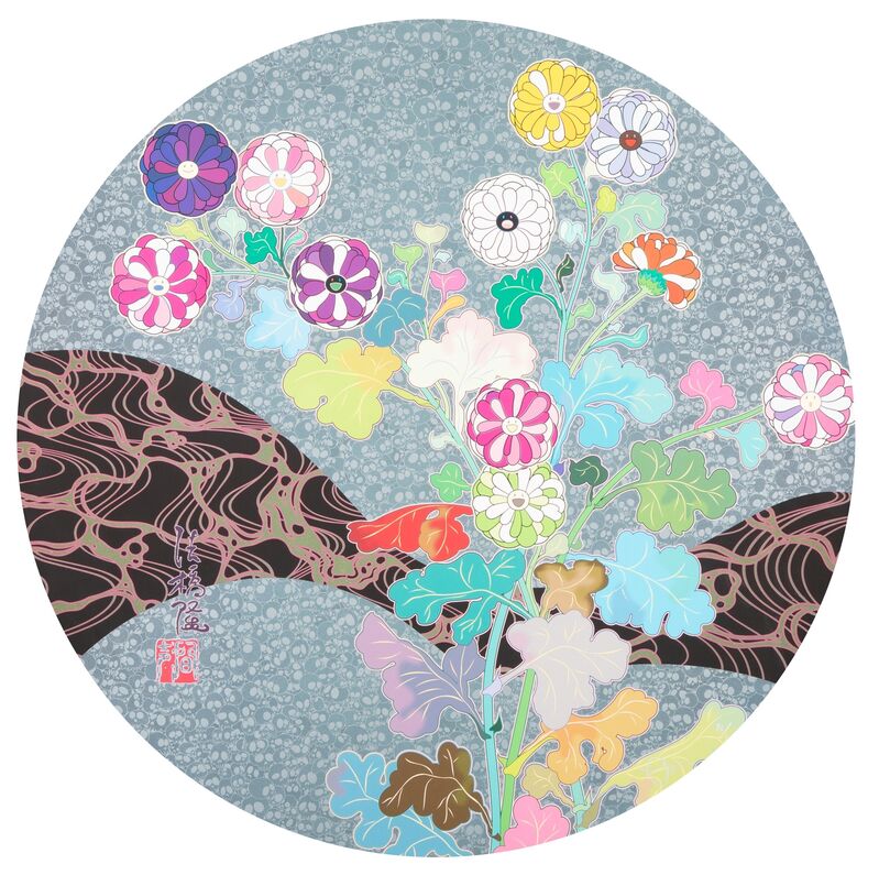 Takashi Murakami, ‘Korin: Flowers’, 2016, Print, Offset lithograph in colors on smooth wove paper, Heritage Auctions