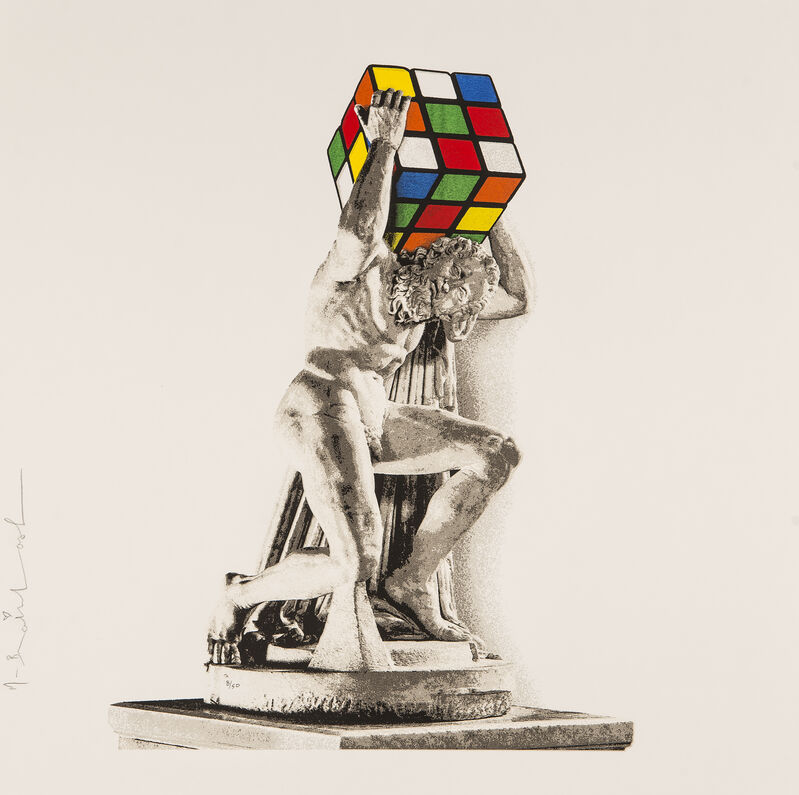 Mr. Brainwash, ‘Atlas - Rubik's Collection’, 2021, Print, Silkscreen on paper, Deodato Arte