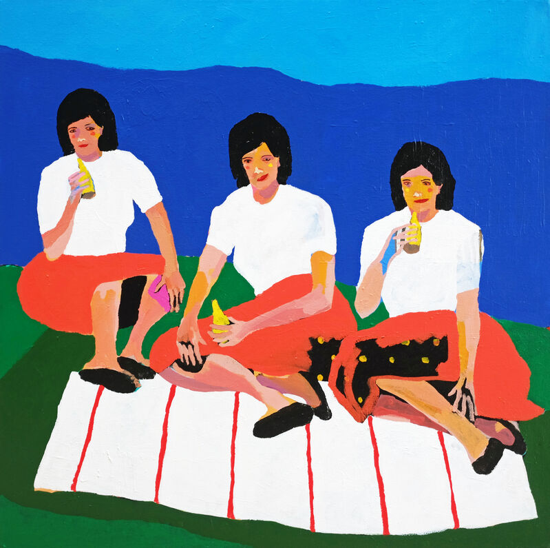 Alan Fears, ‘Wives on a Blanket’, 2019, Painting, Acrylic on Canvas, Fears and Kahn