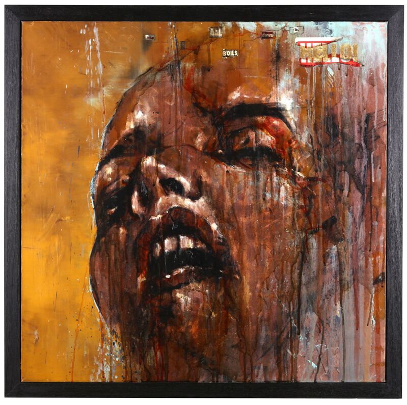 Guy Denning, ‘What It All Boils Down To’, 2011, Mixed Media, Mixed media on canvas, Chiswick Auctions