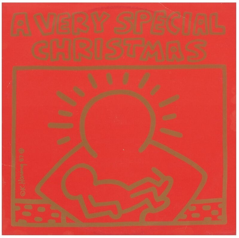 Keith Haring, ‘A very special Christmas’, 1987, Print, Original offset lithograph cover with vinyl record, Samhart Gallery