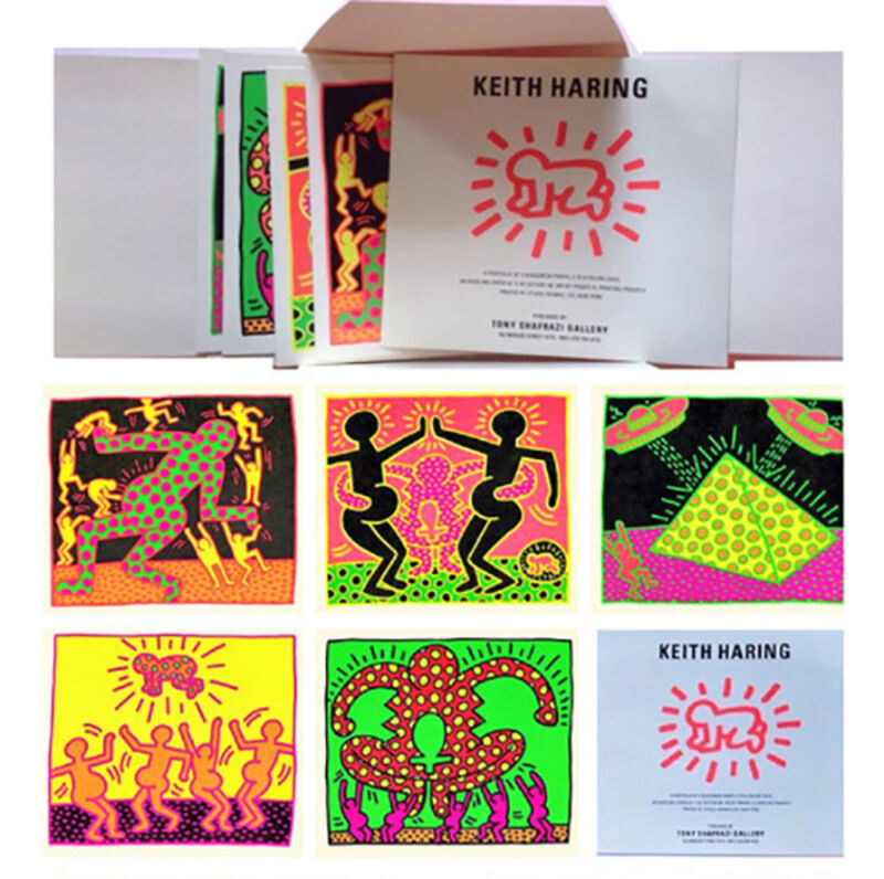 Keith Haring, ‘The Fertility Suite, Tony Shafrazi gallery promotional cards’, 1983, Other, Lithographic postcards, Gallery 52