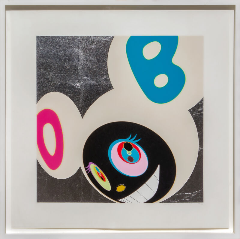 Takashi Murakami, ‘And then White and Black’, 2005, Mixed Media, Platinum leaf, silkscreen ink, pencil, paper, Artificial Gallery