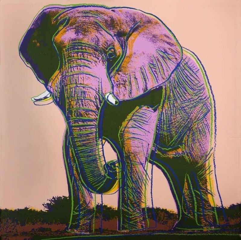Andy Warhol, ‘African Elephant’, 1983, Print, Original silkscreen, Galeries Bartoux Singapore