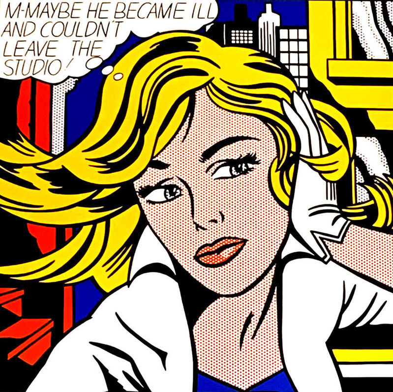 Roy Lichtenstein, ‘M-Maybe he became ill’, ca. 1980, Print, Offset lithograph on paper, Samhart Gallery