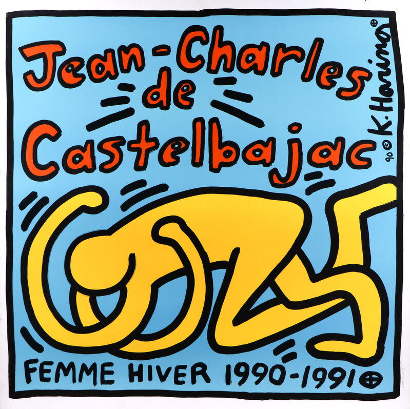 Keith Haring, ‘"Jean-Charles de Castelbajac"’, 1990, Print, Silkscreen on paper, Ground Effect Gallery