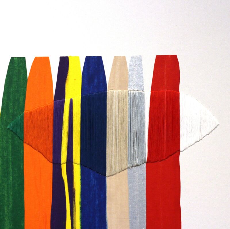 Raul de la Torre, ‘Fils I Colors CCXXXIV’, 2015, Painting, Acrylic and Thread on Canvas, Artspace Warehouse