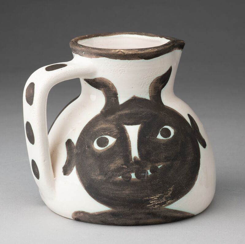 Pablo Picasso, ‘Têtes’, 1959, Design/Decorative Art, White earthenware ceramic pitcher painted in white and black with partial glazing, Heritage Auctions