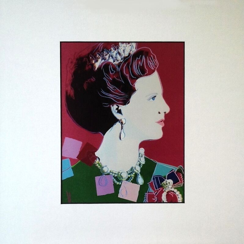 Andy Warhol, ‘Andy Warhol Portraits Reigning Queens - Queen Margrethe Of Denmark’, 1987, Print, Colour Offset Print, Art276
