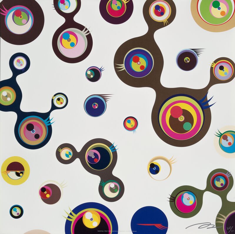 Takashi Murakami, ‘Jellyfish Eyes - White 3’, 2006, Print, Offset lithograph in colors on wove paper, Heritage Auctions