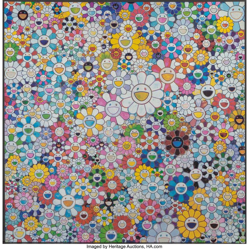 Takashi Murakami, ‘Shangri La, Shangri La and When I Close My Eyes I See Shangri La’, 2012-2016, Print, Offset lithograph in colors on poster  paper, Heritage Auctions