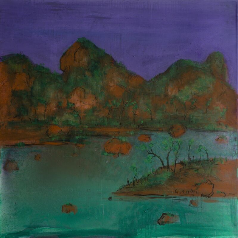 Zheng Zaidong, ‘Wandering Water | 野水徘徊’, 2015, Painting, Acrylic on Canvas, Matthew Liu Fine Arts