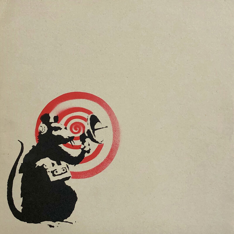 Banksy, ‘Banksy vinyl record art 2008 (Banksy Radar Rat) ’, 2008, Print, Silkscreen on vinyl record jacket, Lot 180