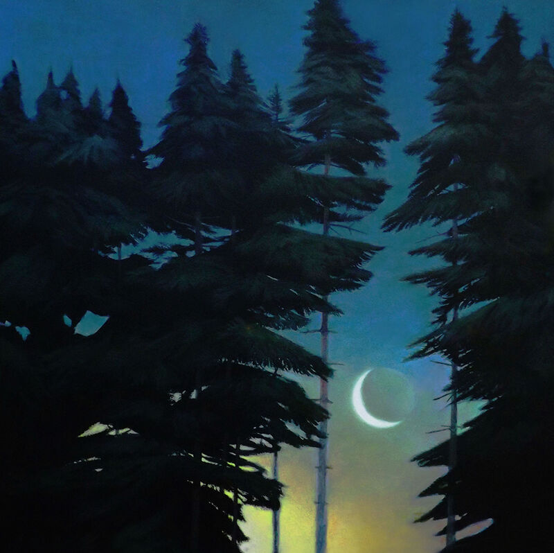 Greg Mort, ‘Pre-Dawn Moon’, 2017, Painting, Oil on board, Somerville Manning Gallery