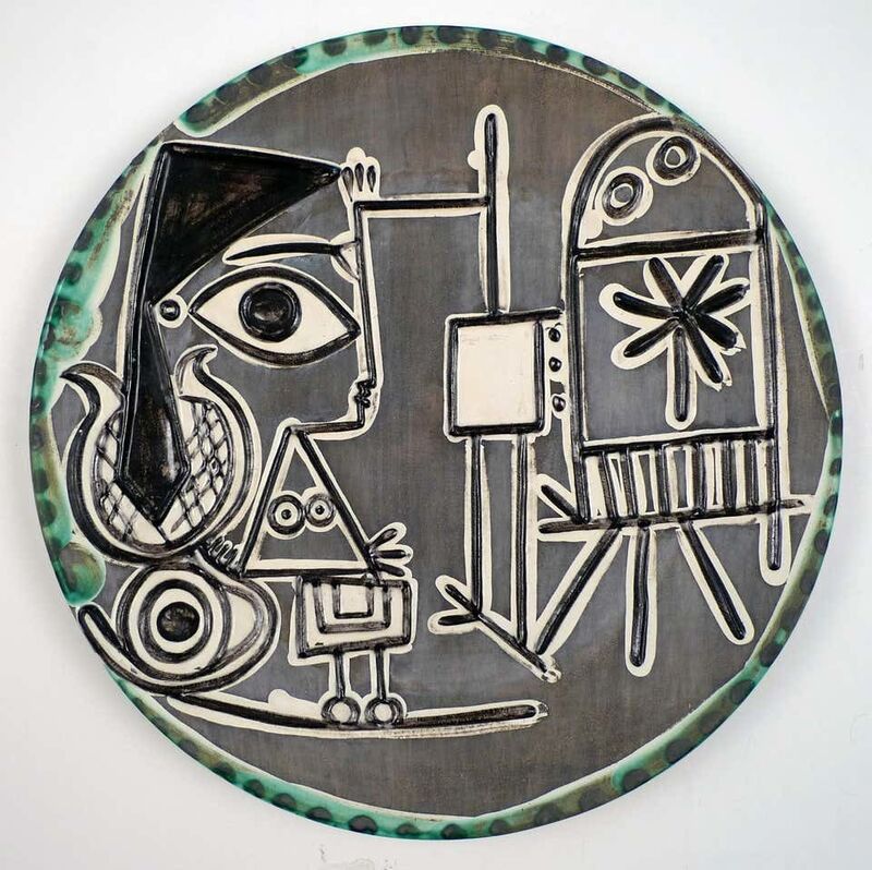 Pablo Picasso, ‘Jaqueline au chevalet (A.R. 333)’, 1956, Design/Decorative Art, Ceramic, Galeria Luis Carvajal