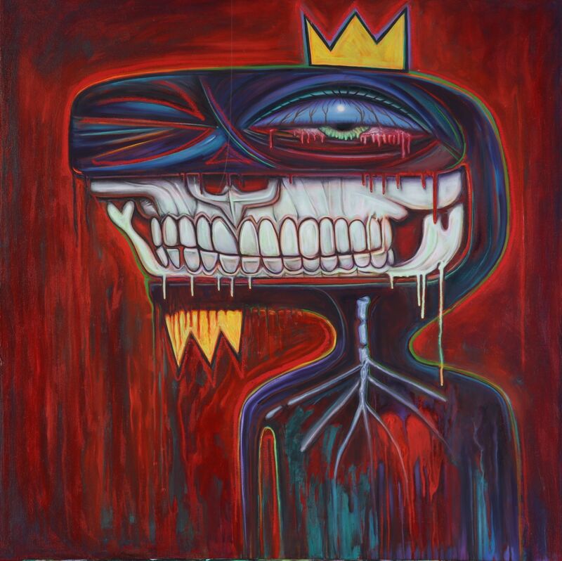 Ron English, ‘King Grin ’, 2019, Painting, Oil on Canvas, Mortal Machine