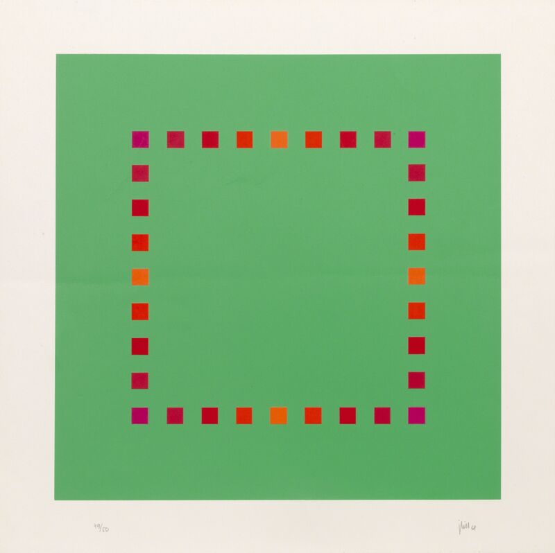 Jakob Bill, ‘Green Square’, 1968, Print, Screenprint, RoGallery