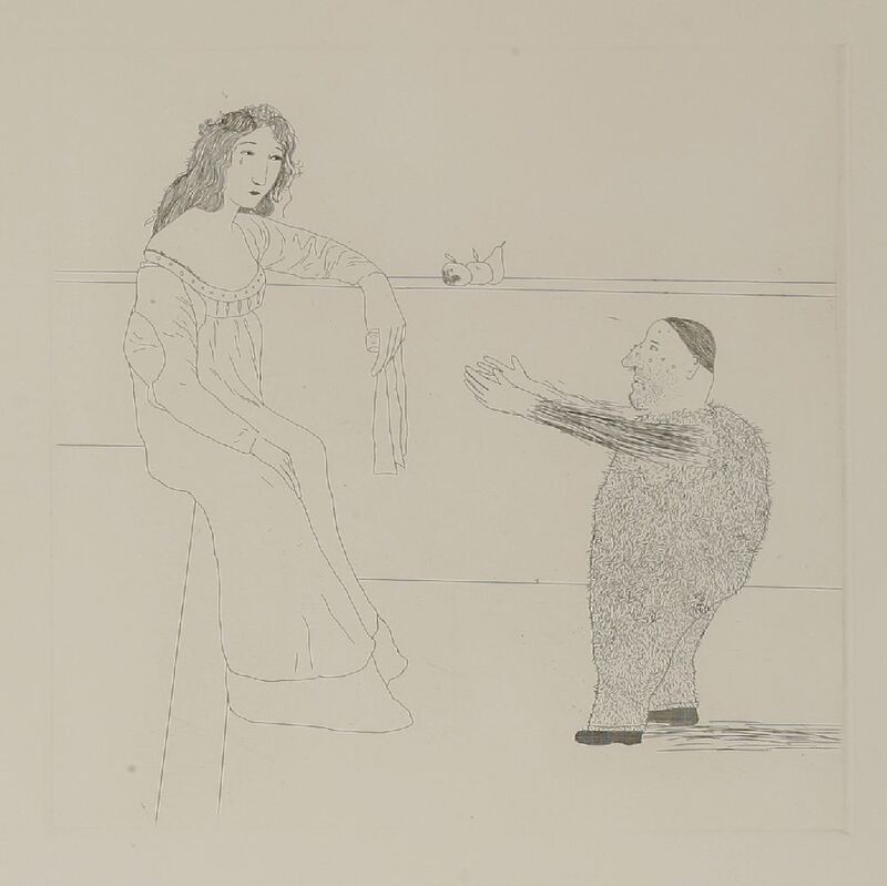 David Hockney, ‘Pleading For The Child (Tokyo 103)’, 1969, Print, Etching with aquatint, Sworders