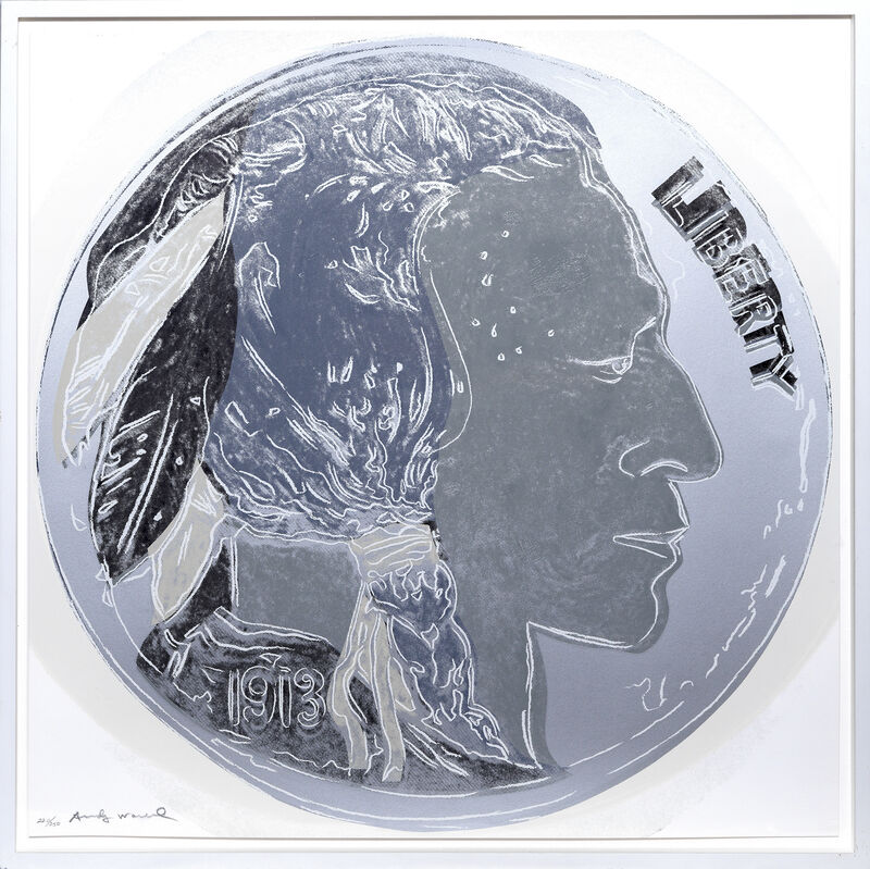 Andy Warhol, ‘Indian Head Nickel’, 1986, Print, Screenprint in colours., Sims Reed Gallery