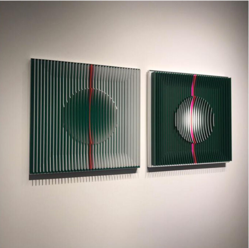 J. Margulis, ‘Moon phases GW/WG’, 2019, Mixed Media, PMMA sheets, Aluminum composite, Acrylic paint, Blinkgroup Gallery