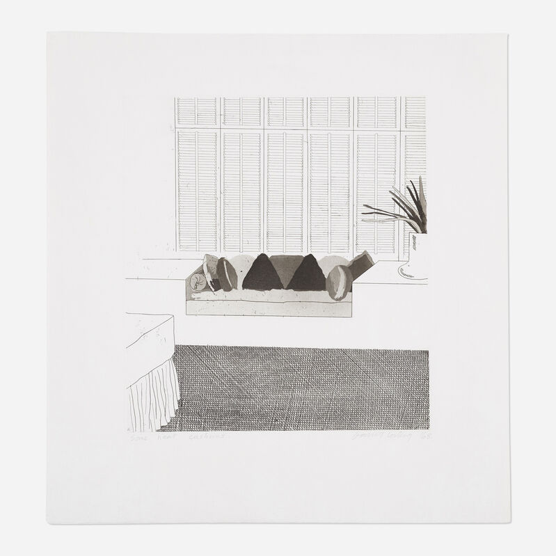 David Hockney, ‘Cushions’, 1968, Print, Etching with aquatint on wove paper, Rago/Wright/LAMA