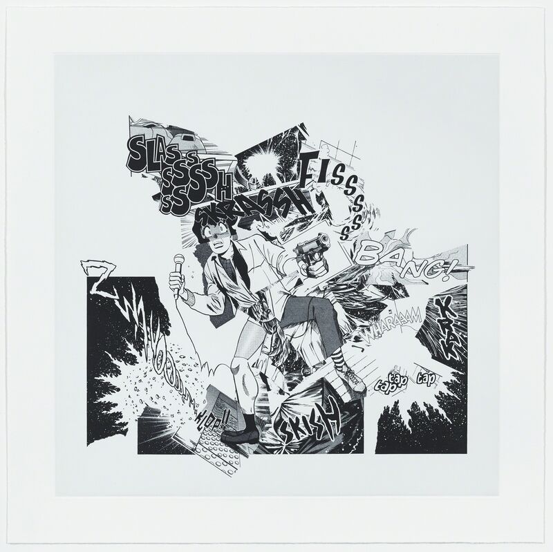 Christian Marclay, ‘Fisssss Bang!’, 2015, Print, 2-run, 2-color photogravure with aquatint etching, Graphicstudio USF